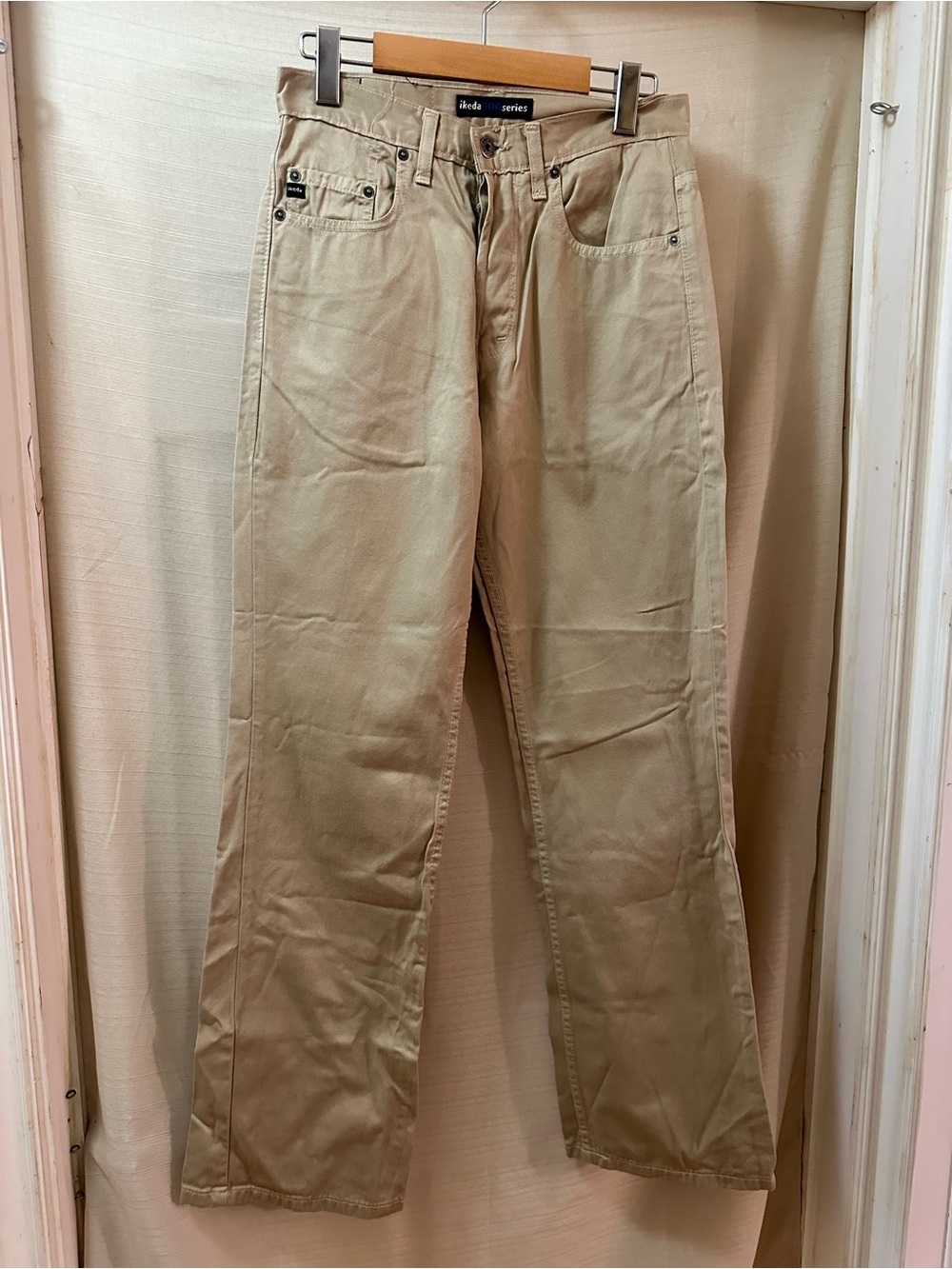 Vintage Ikeda 700 Series Bootcut Jeans Tan Button Fly Made in Canada Women’s 27